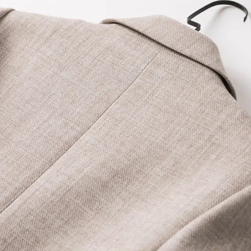 Dam Blazer Lapptäcksmönster Avslappnad Polyester 5