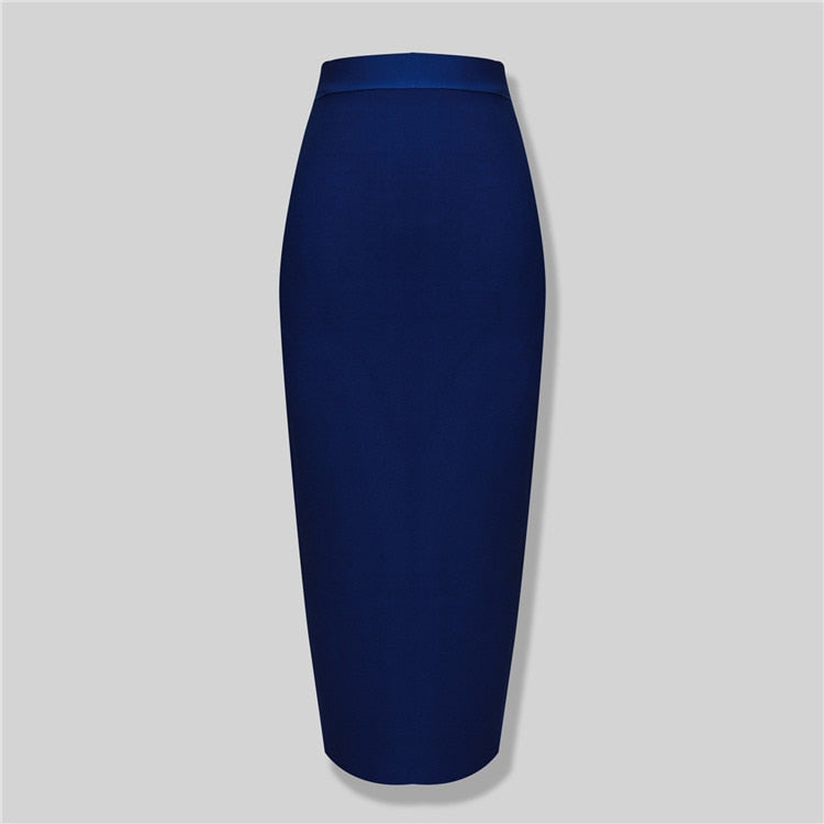 Kvinnors Blyertskjol Knelång Nylon Spandex-2