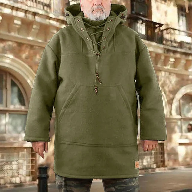 Hoodie Män Med Huva Mjuk Fleece Vindavvisande Komfortabel Design-2