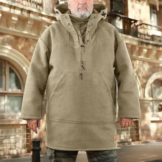 Hoodie Män Med Huva Mjuk Fleece Vindavvisande Komfortabel Design-4