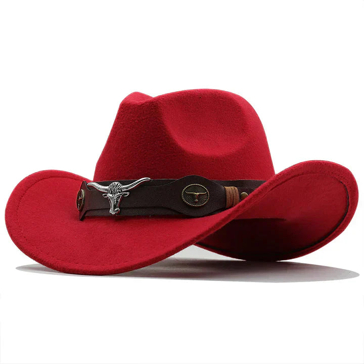 Variant image for Herrar Western Hatt med Tjurspänne i Filt-7