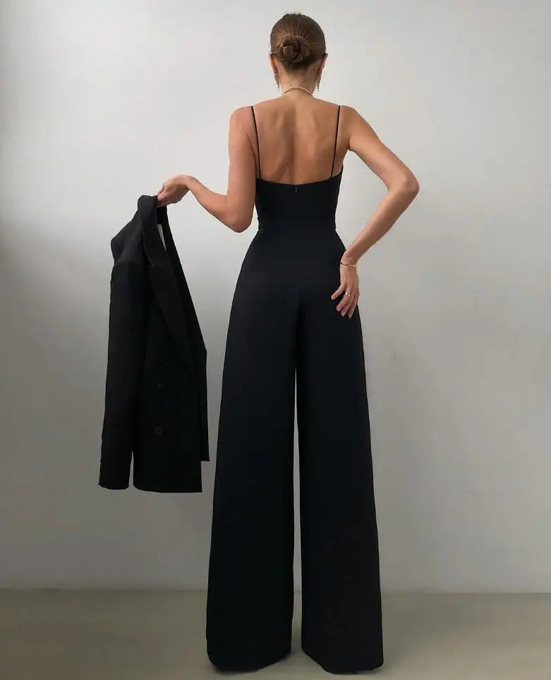 Dam Overall Justerbara Spaghettiremmar Polyester Bomull-6