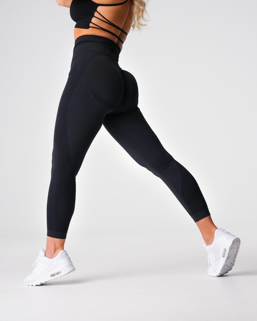 Variant image for Kvinnors Leggings Hög Midja Ribbad Tyg-1