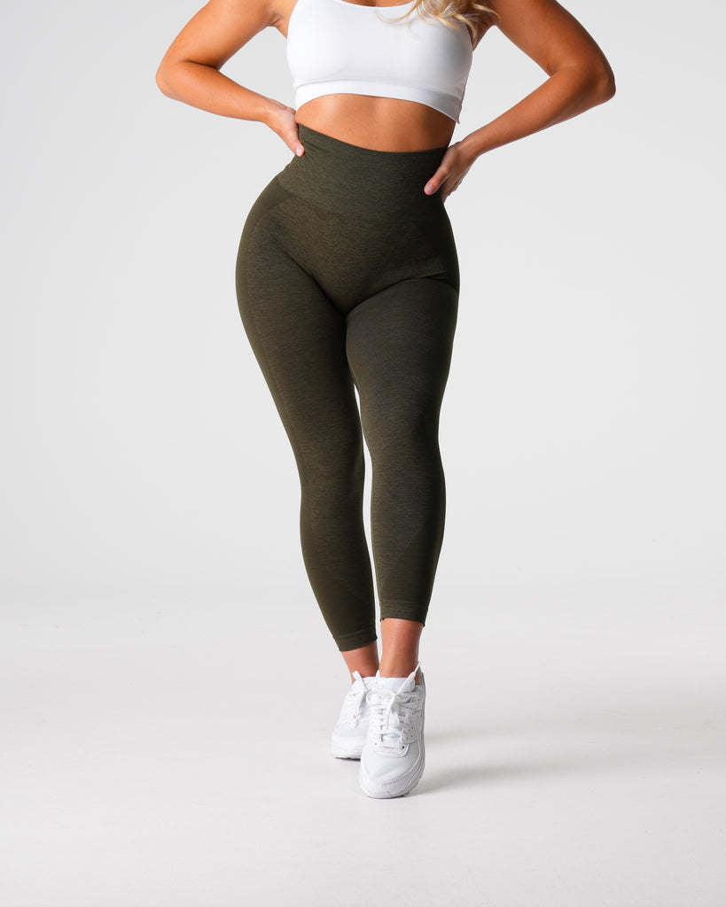 Variant image for Kvinnors Leggings Hög Midja Ribbad Tyg-18