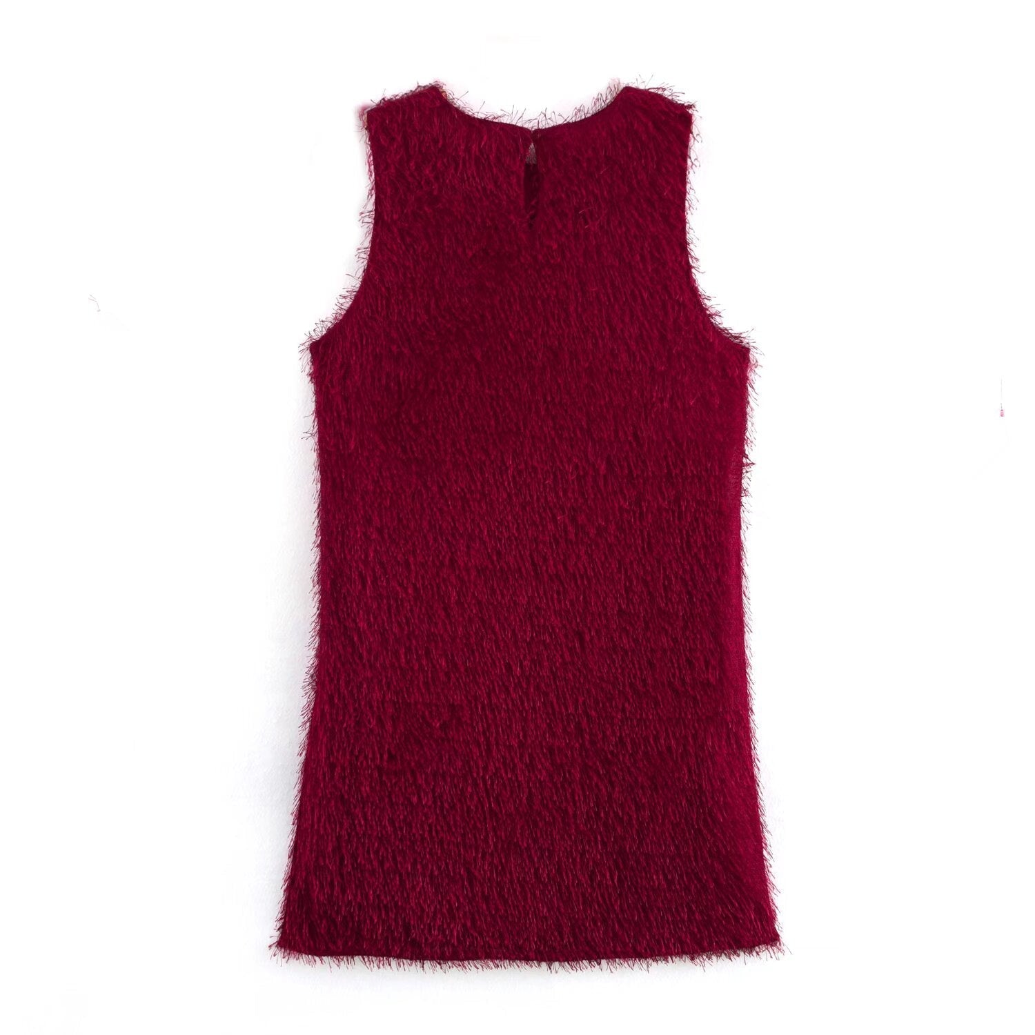 Damklänning A-linjeformad Enfärgad Polyester-3