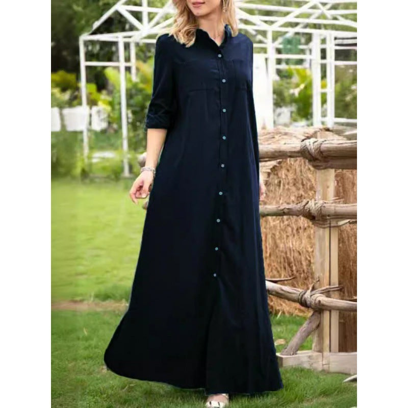 Fina Dam Klänningar A-Line Långärmad Polyester-5