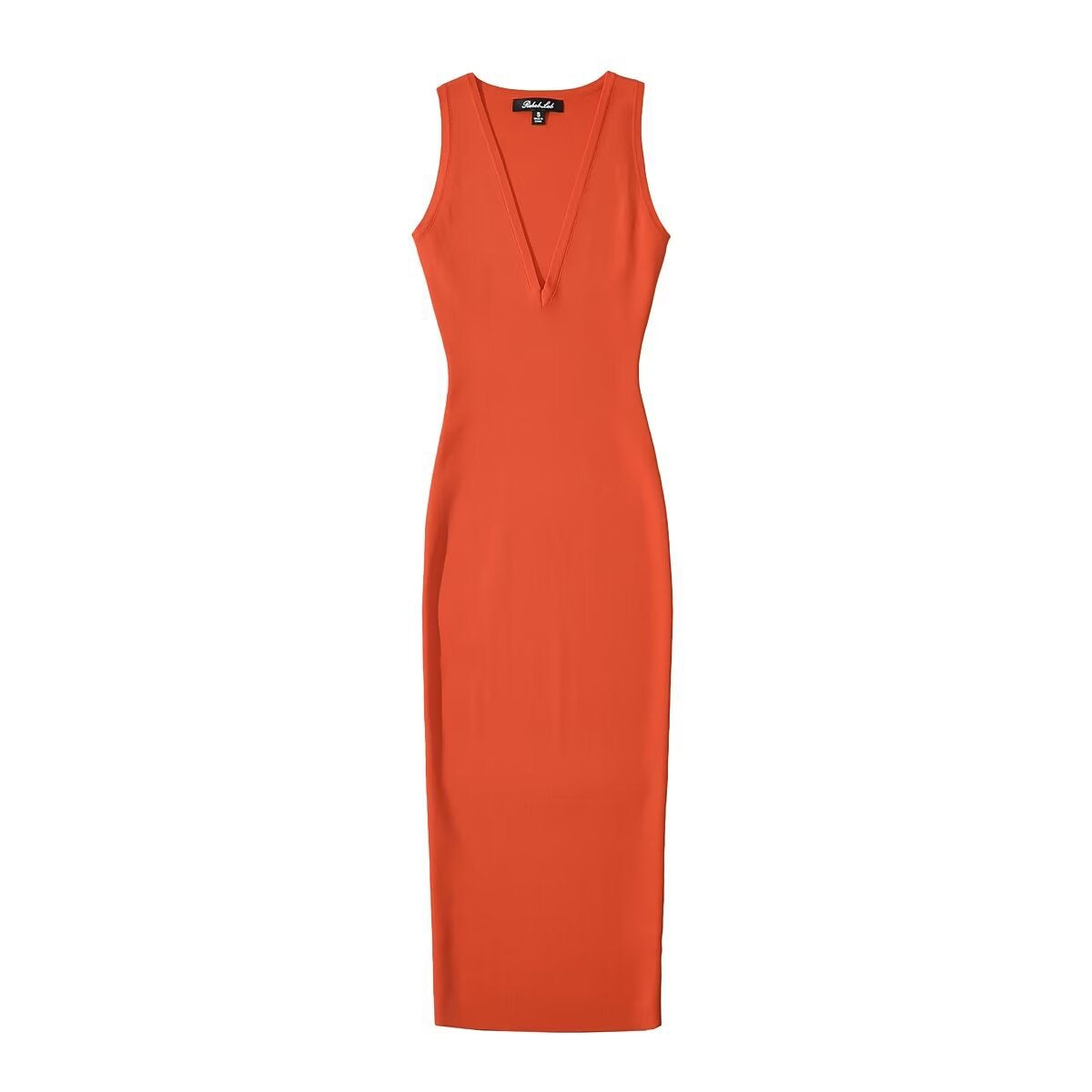 Variant image for Damklänning Slim Fit V-ringning Midilängd Högkvalitativt Tyg-3