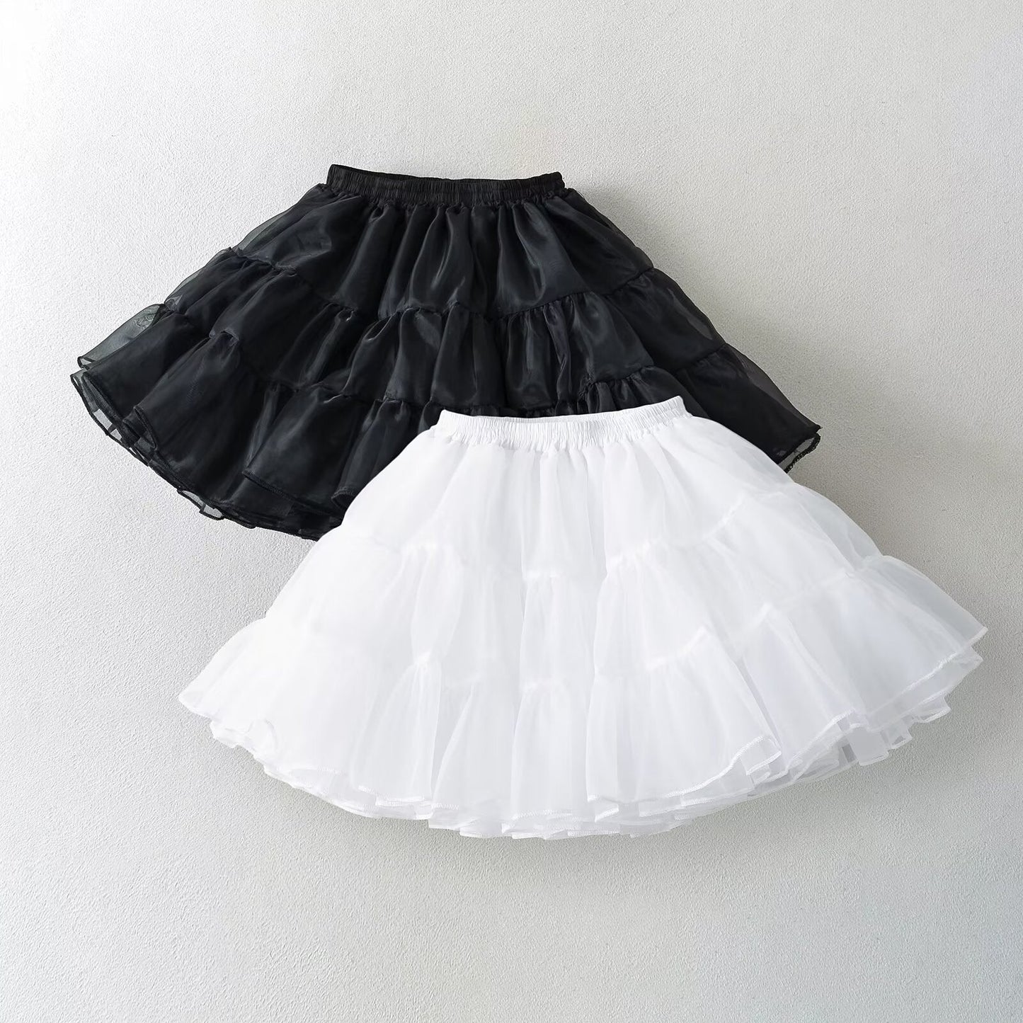 Kvinnors Tyllkjol Voluminös Ruffles Elastisk Midja Högkvalitativt Tyll 2