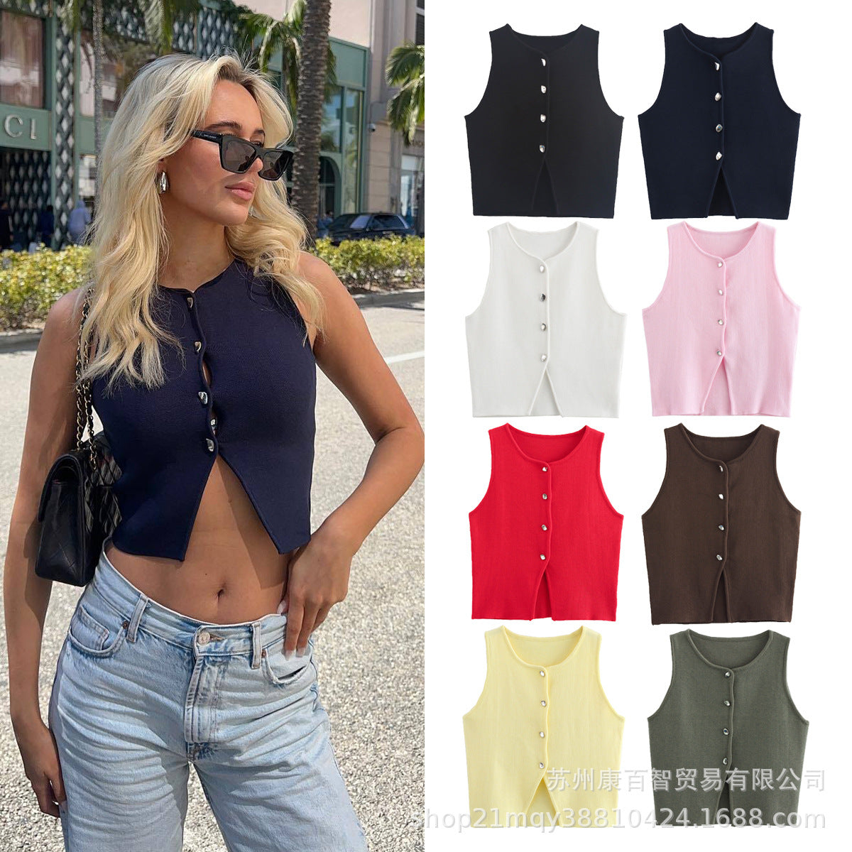 Dam Kortärmad Topp Basstil Polyester Tvåfärgad-2