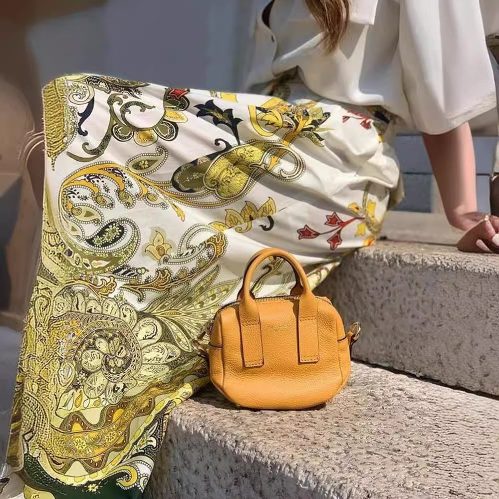 Kvinnors Blommönstrad Skjorta och Breda Benbyxor Set Högkvalitativt Tyg-3