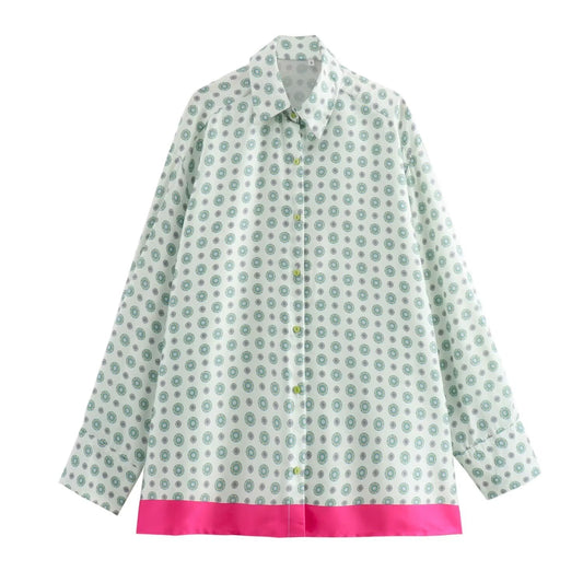 Herr Pyjamas Set LÄngÀrmad Punkttryck Mjuk Bomull-1