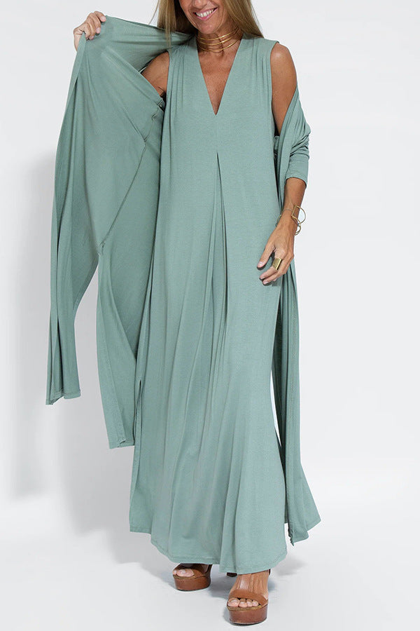 Kvinnors Klänning Luftig Design Polyester-2