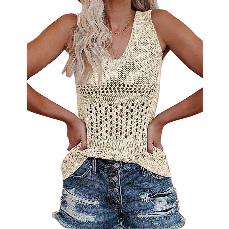 Dam Tank Top Leopardmönster Lätt Is Silke 11