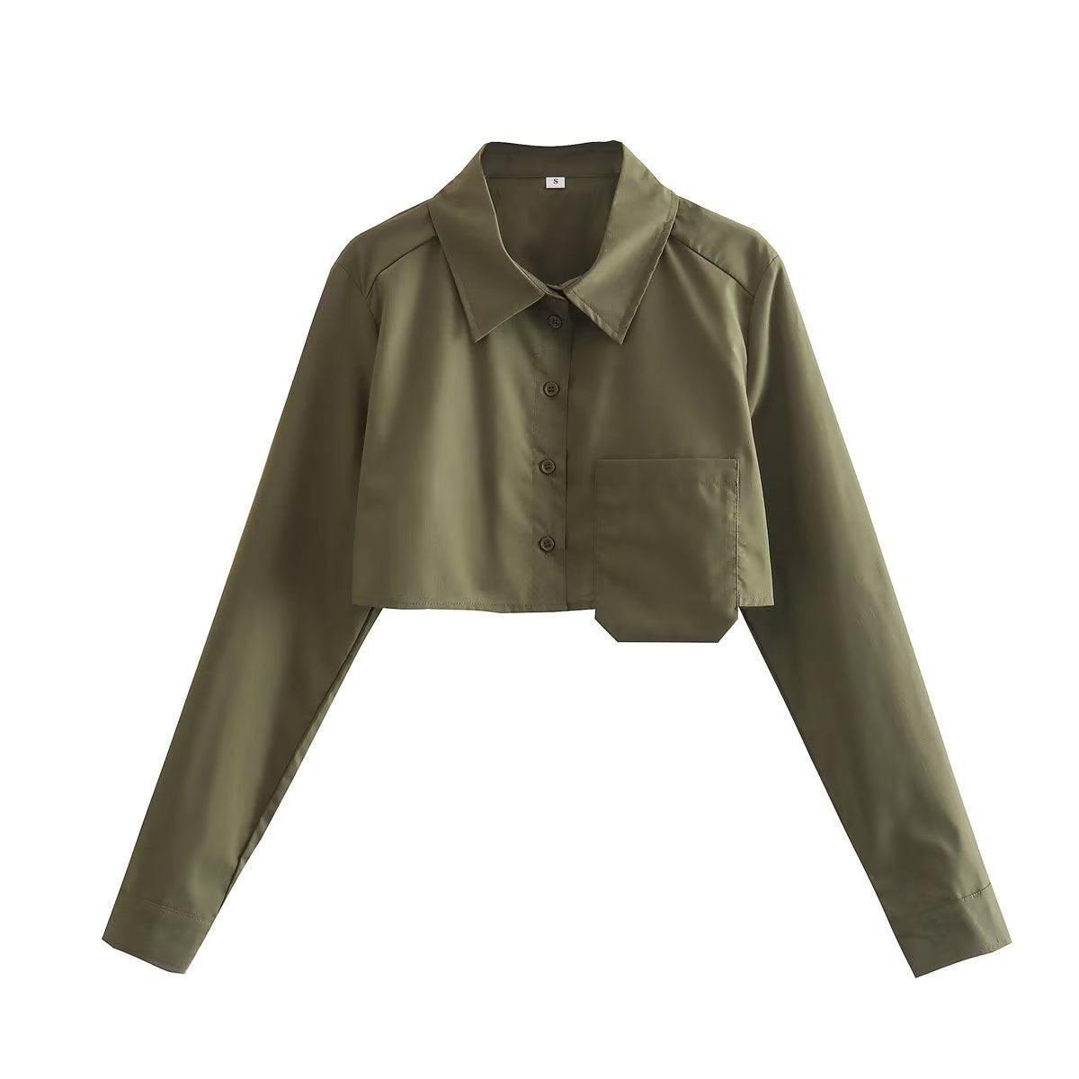 Variant image for Herrskjorta Kort Ärmar Revers Polyester Street Fashion-7