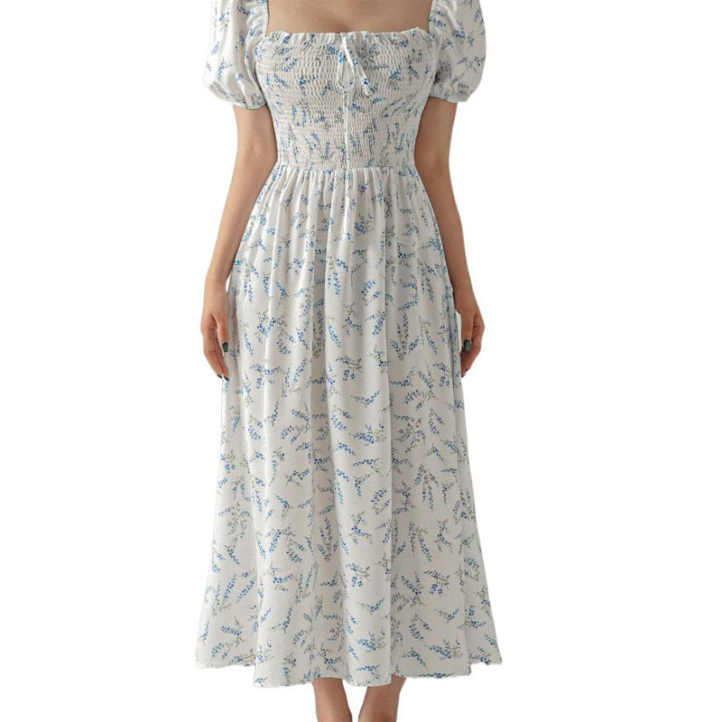 Kvinna Midi Klänning A-linjeformad Polyester-6