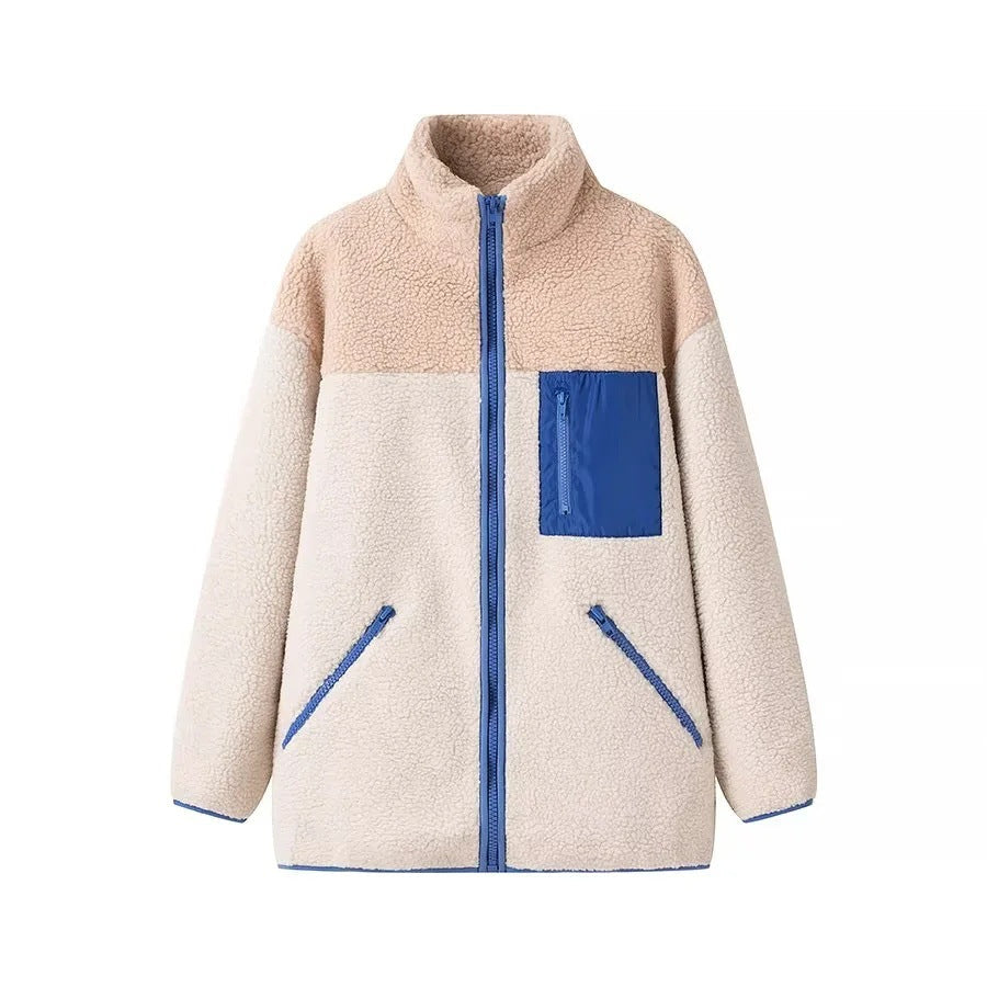 Variant image for Dam Fleecejacka Avslappnad Design Lätt Fleece med Sidofickor-3
