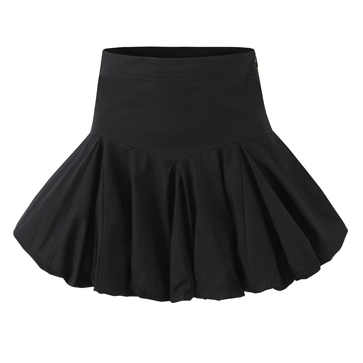 Kvinna Kort A-linjeformad Kjol Tvåfärgad Polyester-3