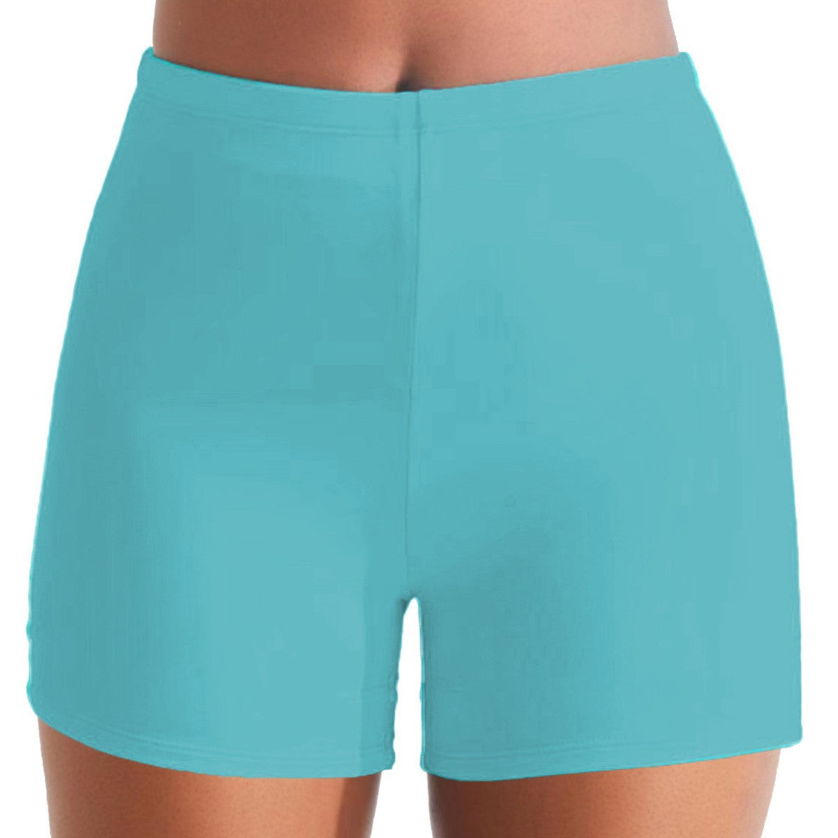 Sportiga Badshorts för Kvinnor med Hög Midja – Snabbtorkande Tyg, Bekväm Passform för Simning och Strandaktiviteter 4