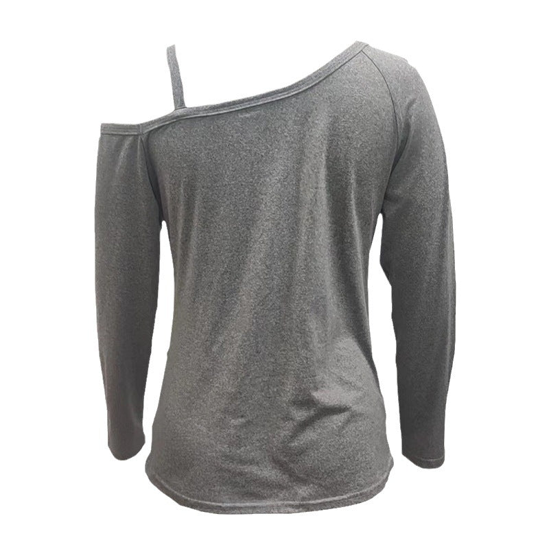 Herr Långärmad T-shirt Enfärgad Polyester Regelbunden Passform-5