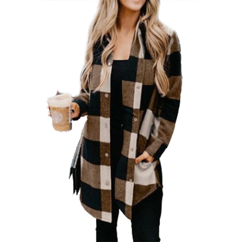 Variant image for Kvinnors Lång Kappa Urban Stil Polyester-19