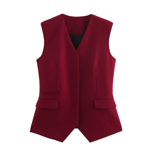 Kvinnors LÄnga Byxor med Dekorativ VÀst Satin Elegant 1