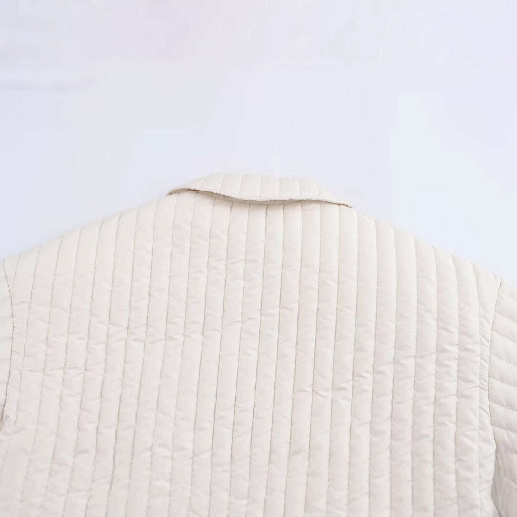 Damjacka Bomberjacka Mjuk Bomull Med Dragkedja-4