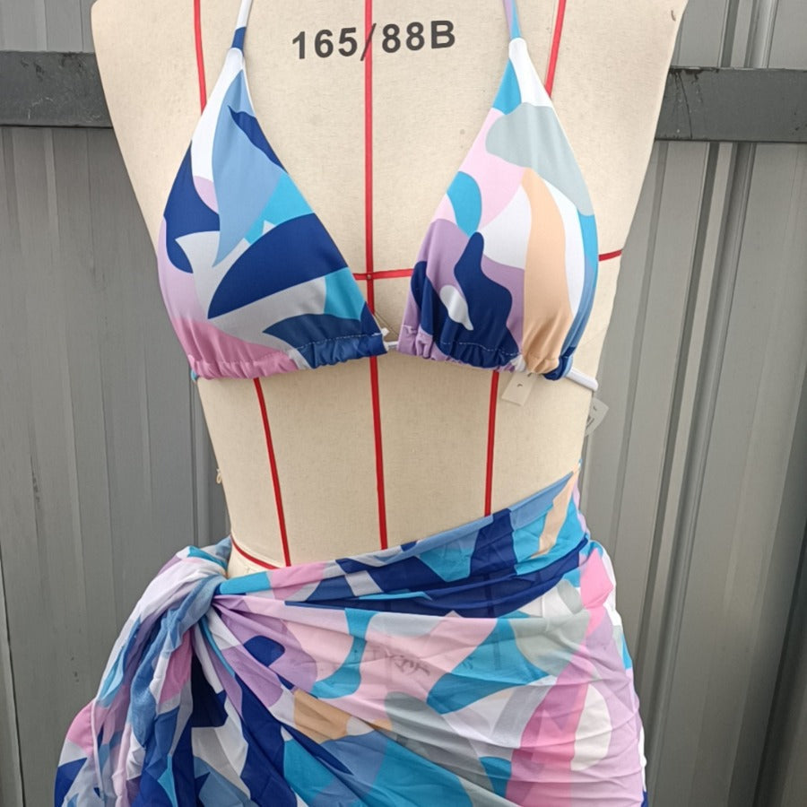 Kvinnors Bikini Set med Justerbara Remmar – Färgglad och Mjuk Polyesterblandning för Strand och Pool 5