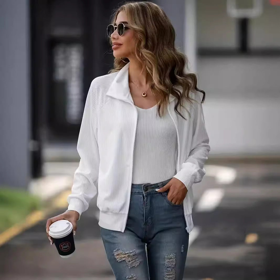 Kvinnors Zip Klänning Elegant Polyester Spandex-2