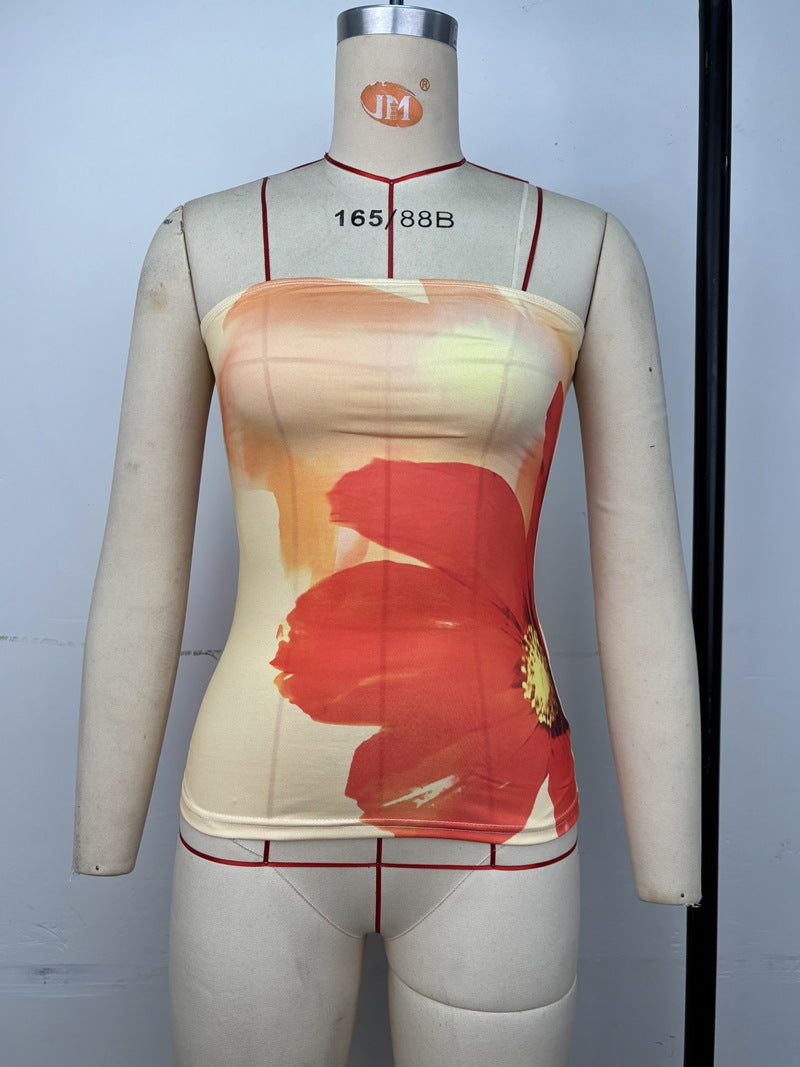 Variant image for Kvinna Tanktop Trendig Polyester Elastisk-5