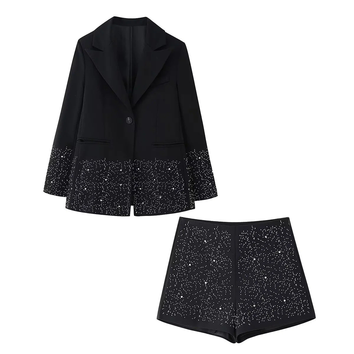 Dam Glittrande Shorts Paljetter Lätt Material 4