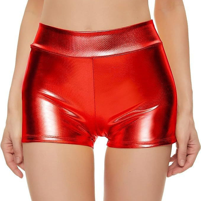 Kvinnor Sportiga Hochbund Shorts Andningsbart Elastiskt Tyg 5