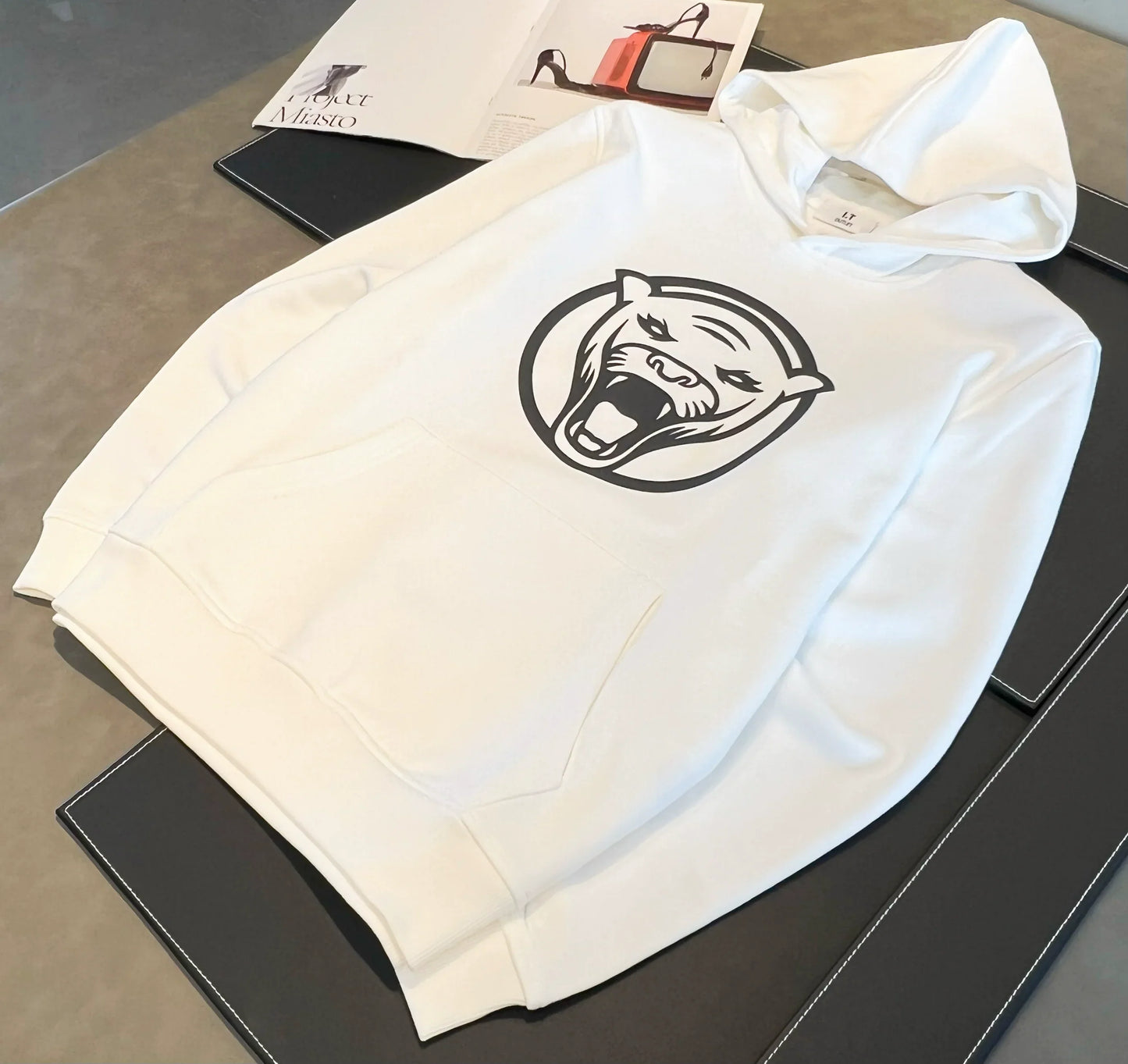 Variant image for Tjocktröja Dam Löst Passande Med Huva i Bomull och Polyester-11