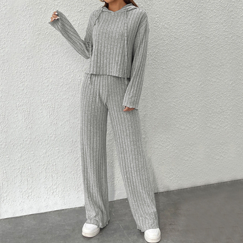 Dams Tvådelat Set Hemmaoutfit Minimalistisk Polyester-5