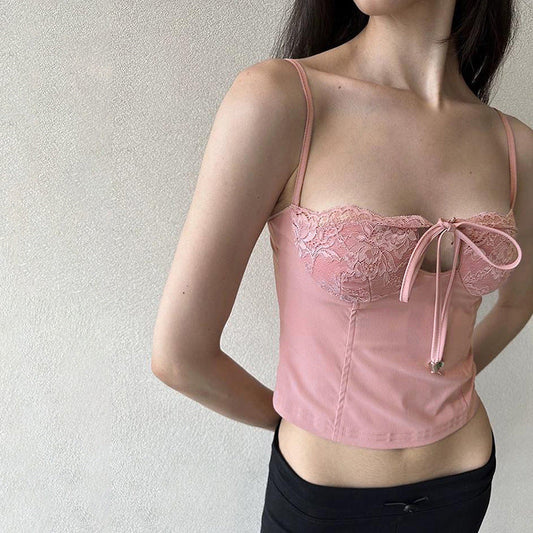 Kvinnors Topp med Dekorativa Detaljer Polyester 1
