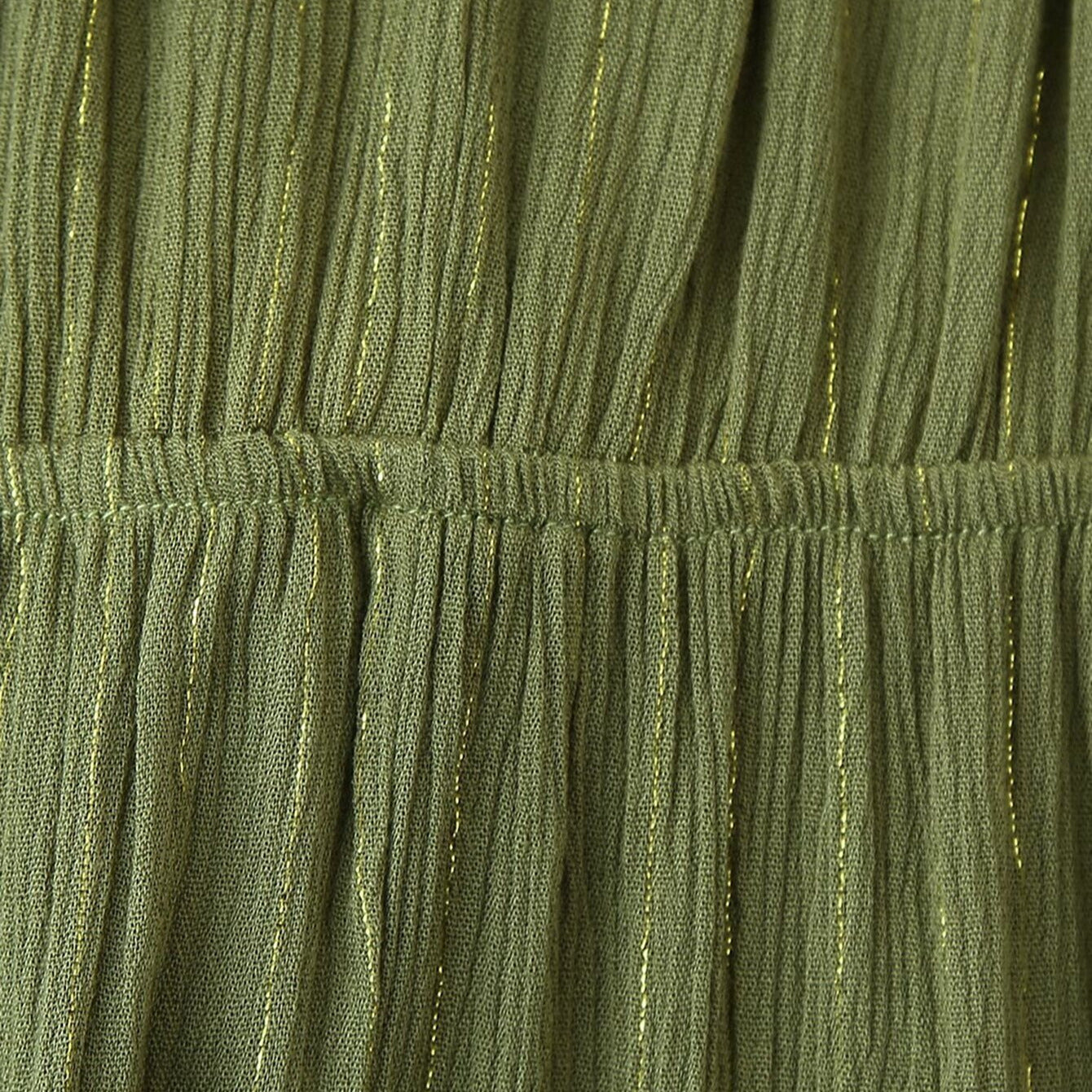 Dam Klänning MIDI Randig Polyester A-Line-3