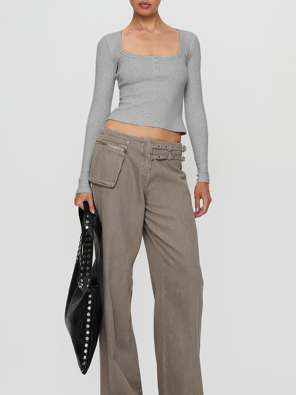 Variant image for Tjejklänning Slim Fit Trendig Polyester Långärmad med Fickor-16