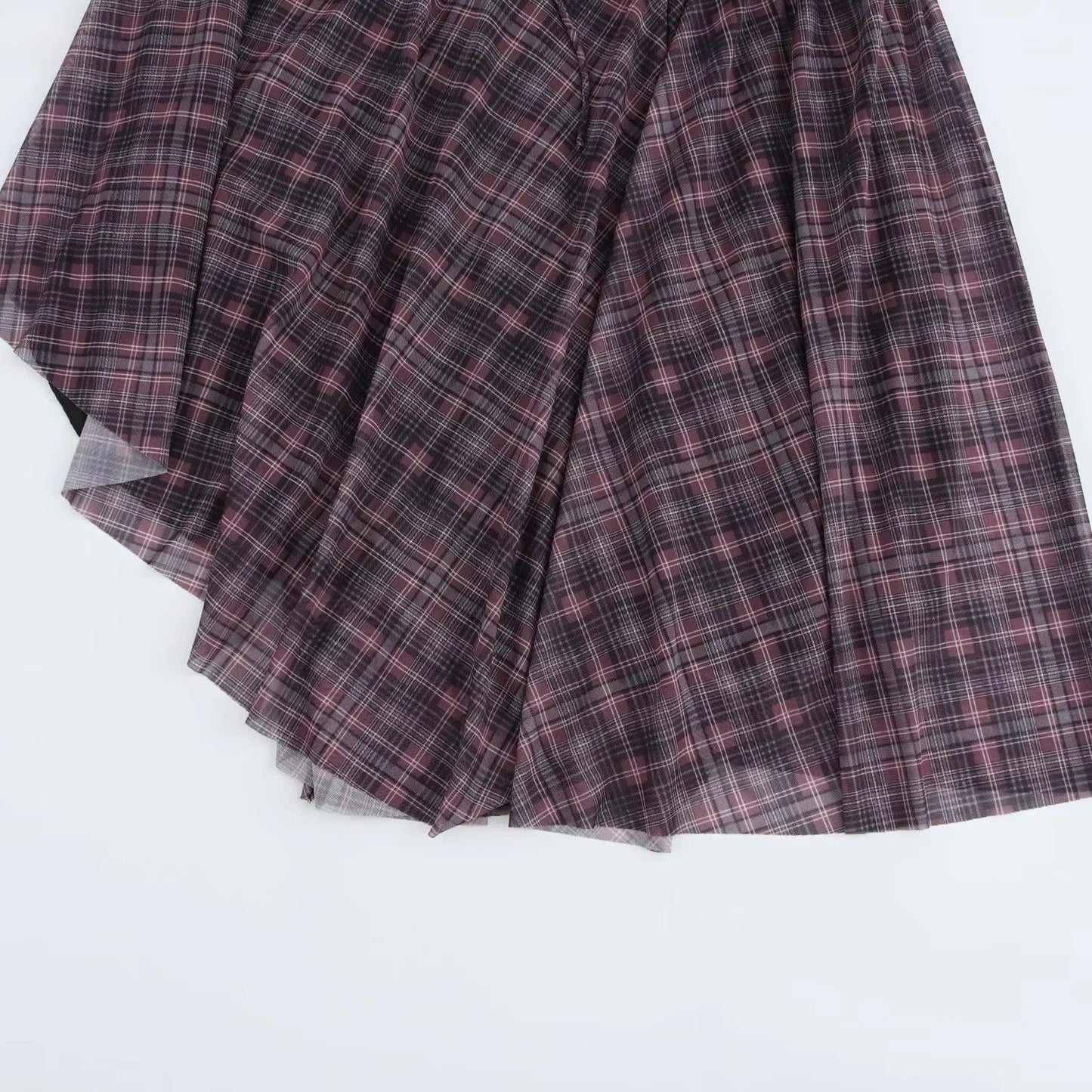 Asymmetrisk Maxiklänning Dam i Grön med Rüsch Detaljer – Andningsbart Material och Långa Ärmar 4