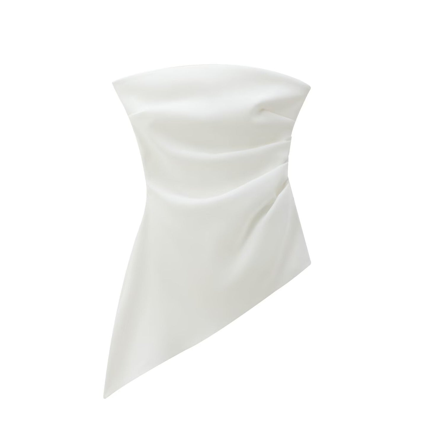 Snygga Damtoppar – Asymmetrisk Ärm- och Rundhalsad Topp i Polyester för Vardag och Fest 6