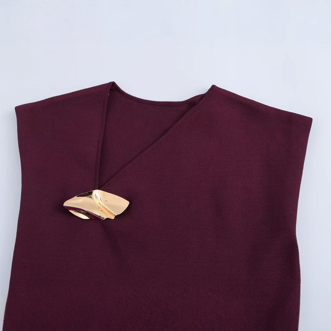 Dam Slim Fit Top Ärmlös Polyester-2