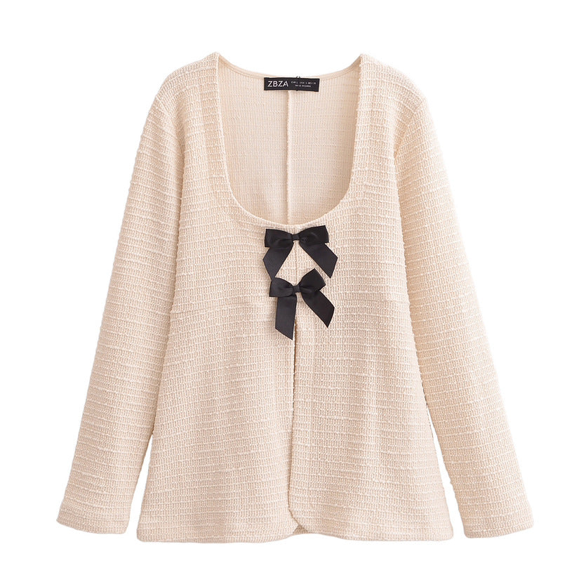 Kvinnors Cardigan Minimalistisk Andningsbar Mjuk 7