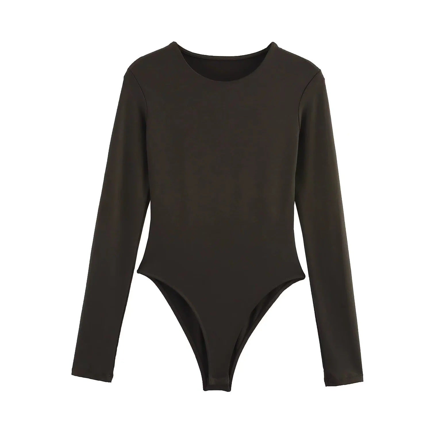 Kvinnors Bodysuit Långärmad Elegant Mjuk Tyg 9