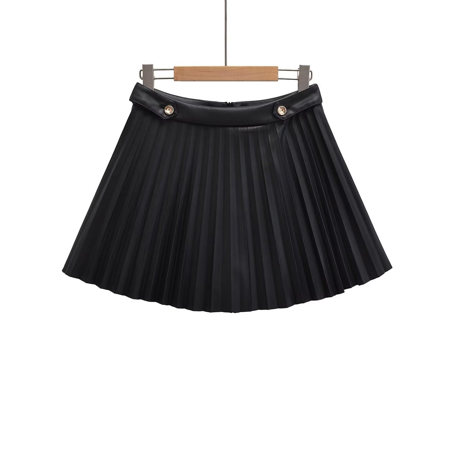 Variant image for Dam Minikjol Hög Midja Veckad Polyester-1
