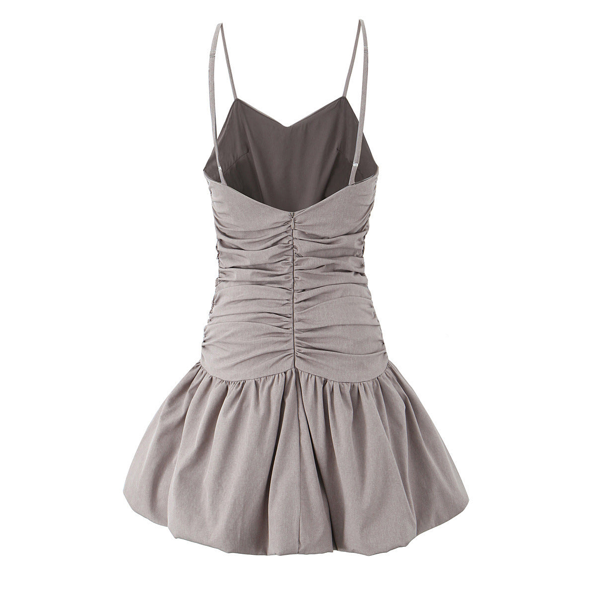 Kort Klänning Dam med Spaghetti Band - Lätt Polyester, Ärmlös Design för Sommarens Festligheter 2