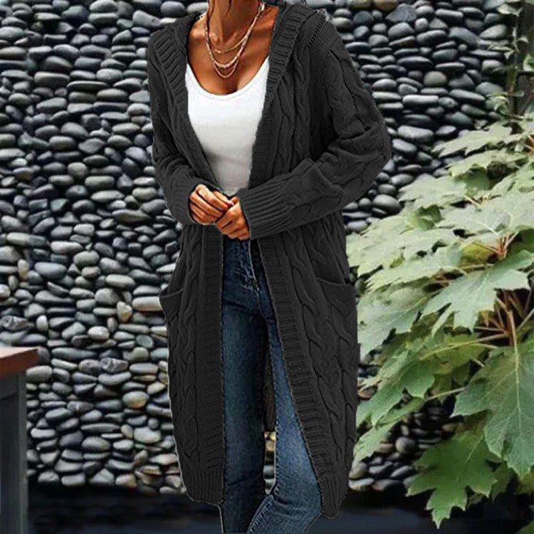 Damjacka Mjuk med Huva och Fickor i Polyester