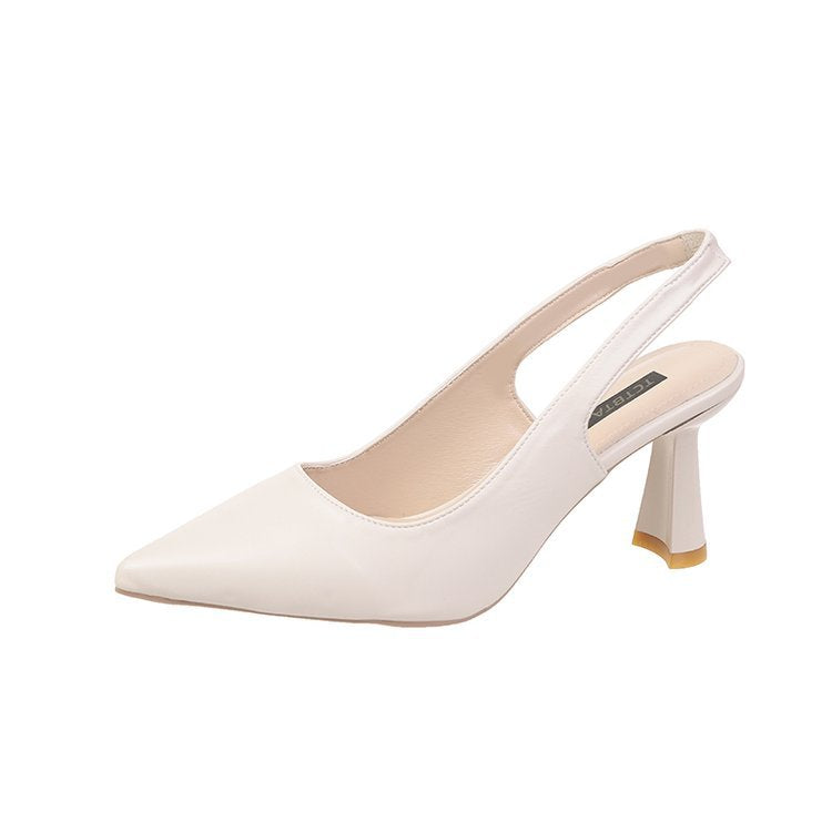 Kvinnor Slingback Pumpar Spetsig Design Hållbart Material 9