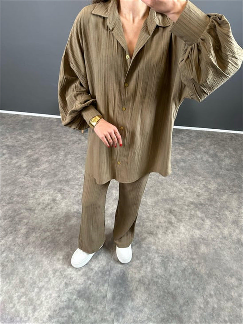 Kvinnors Fritidsuppsättning Spetsskjorta Polyester Spandex-4