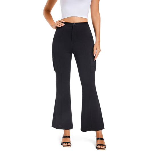 Dam Arbetsbyxor Stretch Monokrom Design Polyester-1