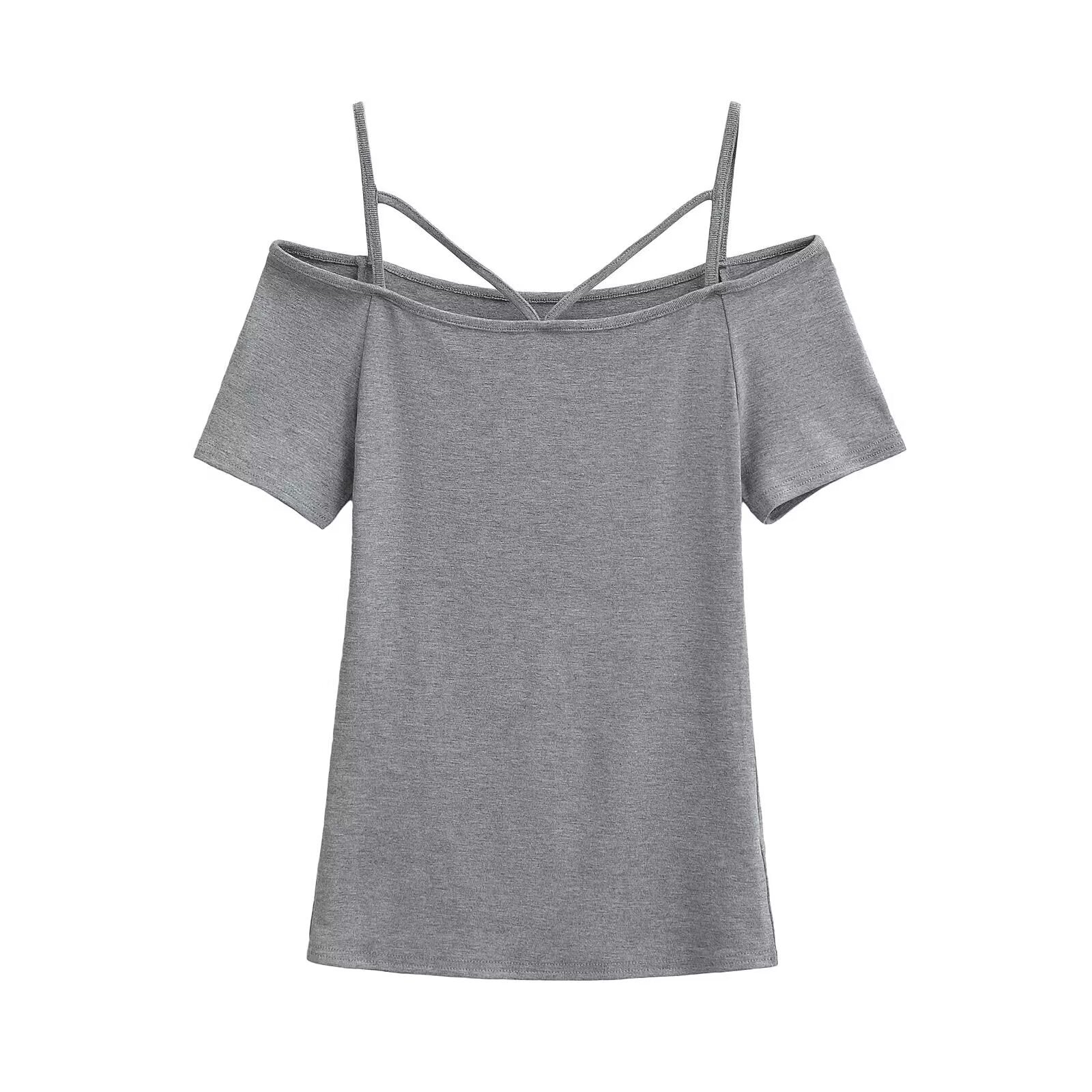 Kvinnors Off-Shoulder Topp i Mjuk och Lätt Tyg – Trendig Design för Sommarfester och Avslappnade Dagar 8