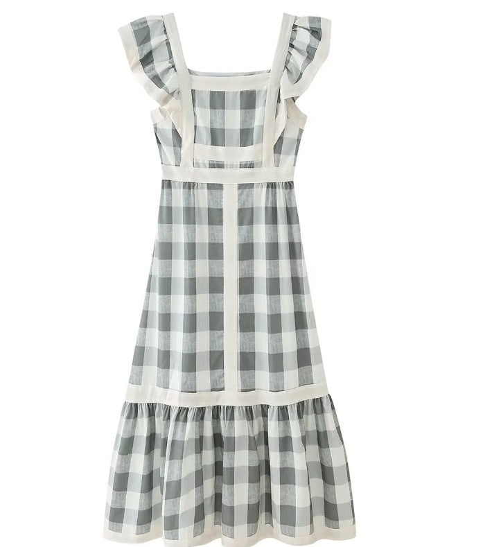 Variant image for Kvinnor Klänning Lekfull Ruffles Lätt Tyg-5