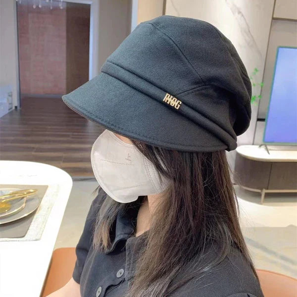 Variant image for Dam Cabbie Hatt Elegant Bomulls- och Ullmix-5